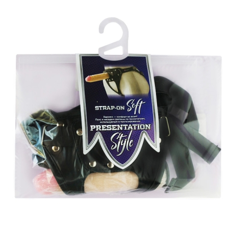 Страпон с 2 насадками Lovetoy Soft-Dolli