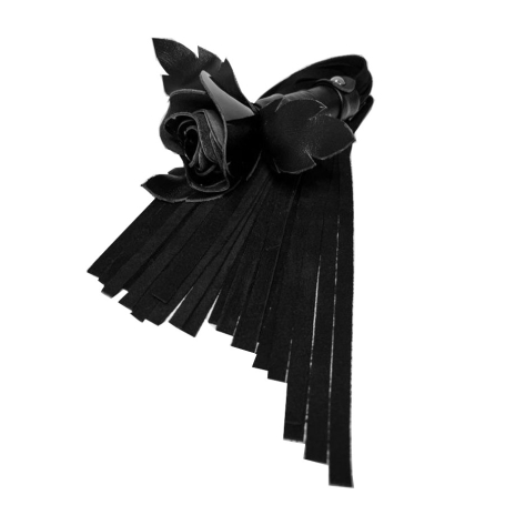 Замшевая плеть с розой БДСМ Арсенал