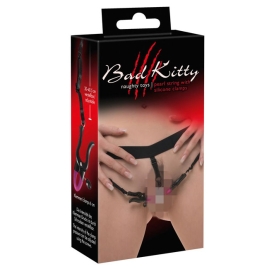 Трусики с зажимами для половых губ и бусинками Orion