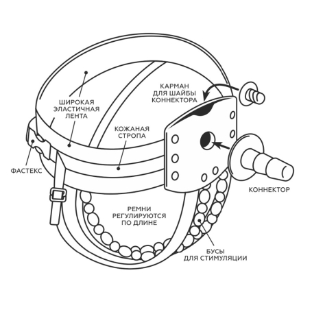 Страпон Lovetoy Glamour Black